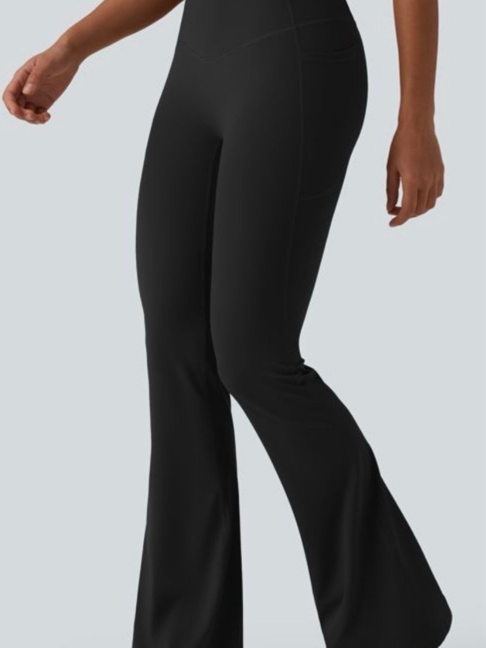 Halara UltraSculpt Small extall Black High-Waist Flared Leg Pants